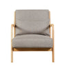 Hadley Accent Chair Linen Stone front view picture