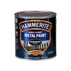 Hammerite Metal Paint Hammered Black Close view photo on the white background