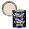 Hammerite Smooth Metal Paint Cream photo on the white background with displayed color finish