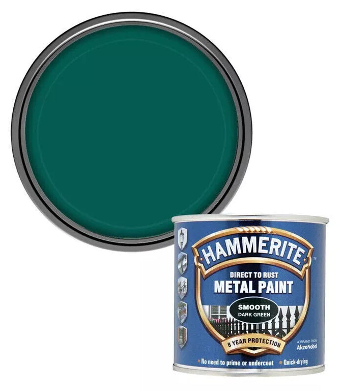 Hammerite Smooth Metal Paint Dark Green