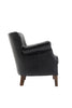 Harlow Armchair Black - PU Leather Occasional Chair for Living Room