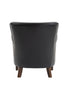 Harlow Armchair Black - PU Leather Occasional Chair for Living Room