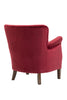 Harlow Armchair Bordeaux with a wooden legs
