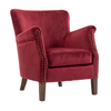 Harlow Armchair Bordeaux picture on the white background