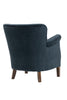 Harlow Armchair Deep Ocean with wooden legs