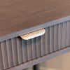 Harman 1 Drawer End Table with a gold hardware
