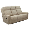 Harper 3 Seater Sofa Recliner Beige 3 with manual eclining function