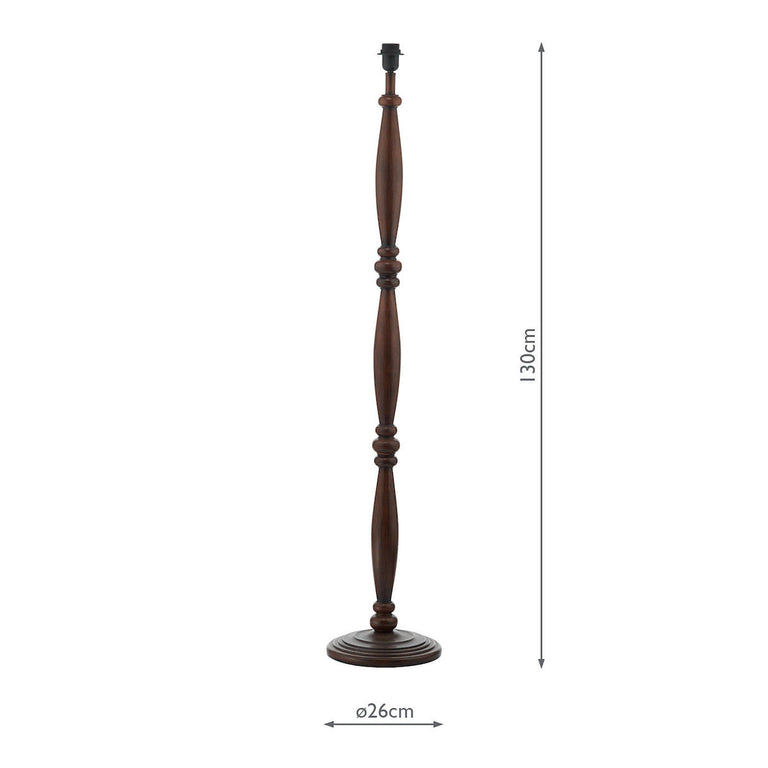 Hayward Floor Lamp Wooden Effect Base Only – Tall Floor Lamp for Home Décor & Lighting Collection