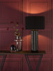 Hebron Ceramic Table Lamp Black life style picture