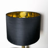 Helena Flared Table Lamp Gold close view photo of the shade