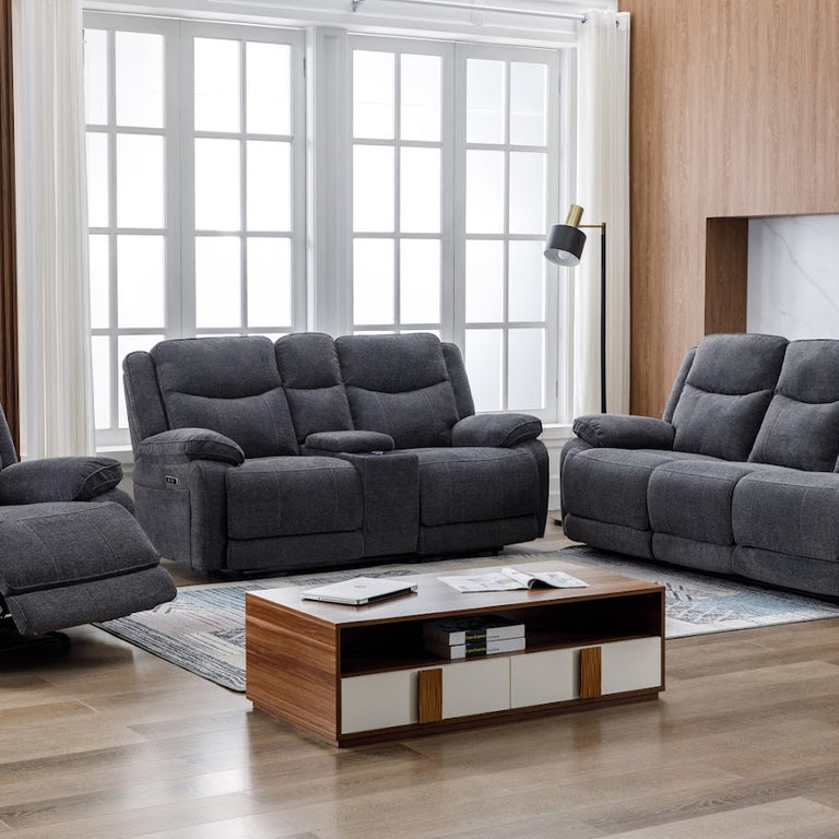 Herbert Electric Recliner Armchair Dark Grey
