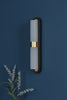 Hessel 2 Light Wall Light Matt Black LED picture on the wall