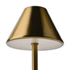 Hestia Bronze USB LED Touch Table Lamp close view picture of the lamp with turned off light
