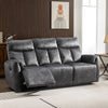 Hill 3 Seater Sofa Recliner Dark Grey life style picture with reclined seat