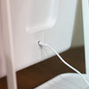Hollywood Rechargeable Portable Mirror close back view picture of charging port