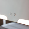 Hollywood Rechargeable Portable Mirror close view picture of the avalable settings