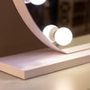 Hollywood Round Mirror XL 90 cm close view picture of the mirror base