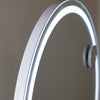 Sophisticated round mirror for makeup and styling – Hollywood Round Vanity Mirror White 73cm
