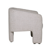 Sleek accent chair for comfortable seating.