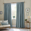 Hutton Jacquard Curtains Blue life style photo