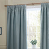 Hutton Jacquard Curtains Blue life style top view photo