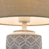 Ilona Ceramic Table Lamp close view picture of the shade fitting