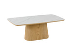 Indy Rectangle Dining Table 2m Sand with ceramic top

