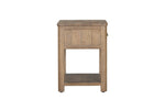 Inola 1 Drawer Bedside Table Cashew side view picture