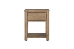 Inola 1 Drawer Bedside Table Cashew front view picture