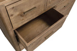 Inola 7 Drawer Dressing Chest Cashew picture from the top of the opened drawer