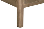 Inola King Size 5ft Bed Cashew close view picture of the beds solid leg
