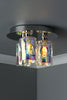 Inter 3 Light Flush Polished Chrome & Iridised Glass life style picture
