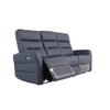 Stylish 3 Seater Sofa Irida 3 Seater Leather Sofa Electric Recliner Blue Design
