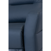 Luxurious 3 Seater Sofa Irida 3 Seater Leather Sofa Electric Recliner Blue Look
