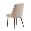 Stylish kitchen chairs with modern curved design – Iver Dining Chair Ivory (Set of 2)
