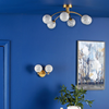 Illuminate your room with the ideal Izzy Semi Flush Confetti semi flush fitting.