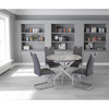 Compact kitchen table with a modern round silhouette
