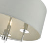 Jamelia 3 Light Pendant Polished Chrome close view picture from the bottom