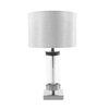 Jane Glass Cylinder Lamp Silver Grey 54cm picture on the white background