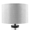 Jane Glass Cylinder Lamp Silver Grey 54cm close view picture of the grey shade