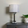 Jane Glass Cylinder Lamp Silver Grey 54 cm life style picture