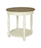 Jardin Side Table White woden round lamp table perfect for any space