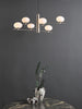 Jasper 6 Light Pendant Satin Nickel life style picture