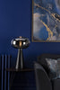 Jensen Table Lamp Smoked Glass Satin Black life style picture