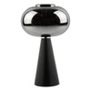 Jensen Table Lamp Smoked Glass Satin Black picture on the white background