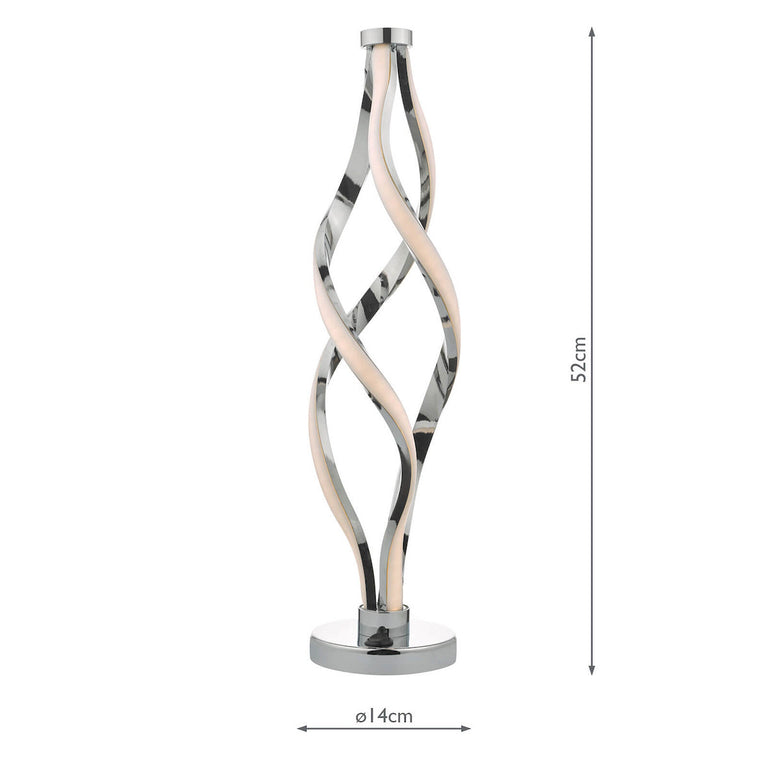 Jive Table Lamp Aluminium & Opal LED Diffuser – Modern Lighting Collection Home Décor Accent