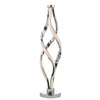 Jive Table Lamp Aluminium & Opal LED picture with switched on light