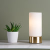 Jot Touch Table Lamp Gold Opal Glass life style picture