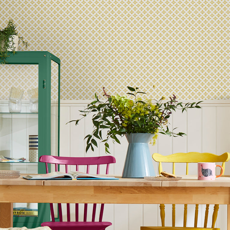 Joules Beckett Star Wallpaper Antique Gold - Joules Modern Wall Covering