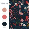 Joules Fields Edge Floral Wallpaper French Navy perfect suits with these paint colors